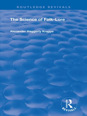 cover image of The Science of Folk-Lore